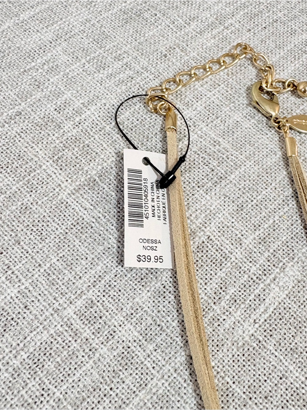 Chico's Coral, Peach and Gold Layered Pendant Necklace - Picture 5 of 9
